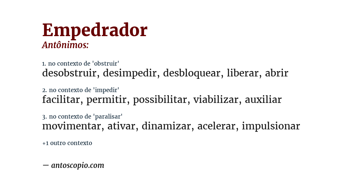 Antônimo de empedrador