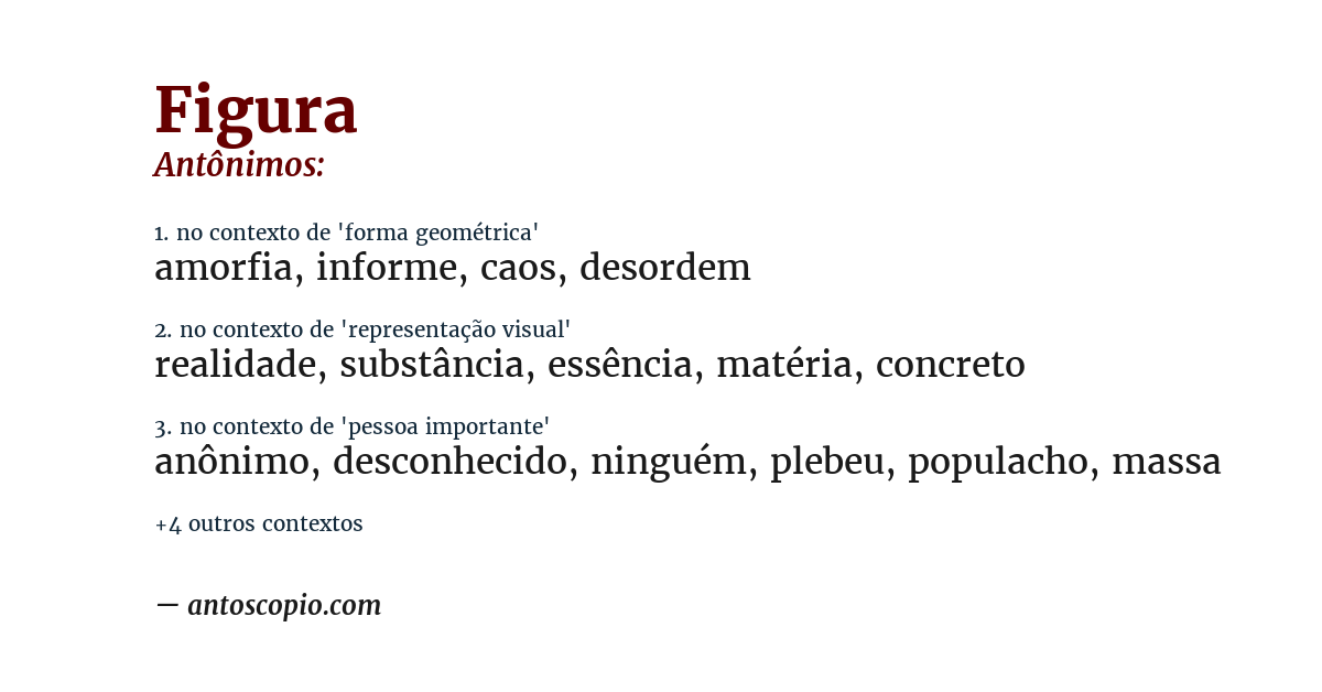 Antônimo de figura