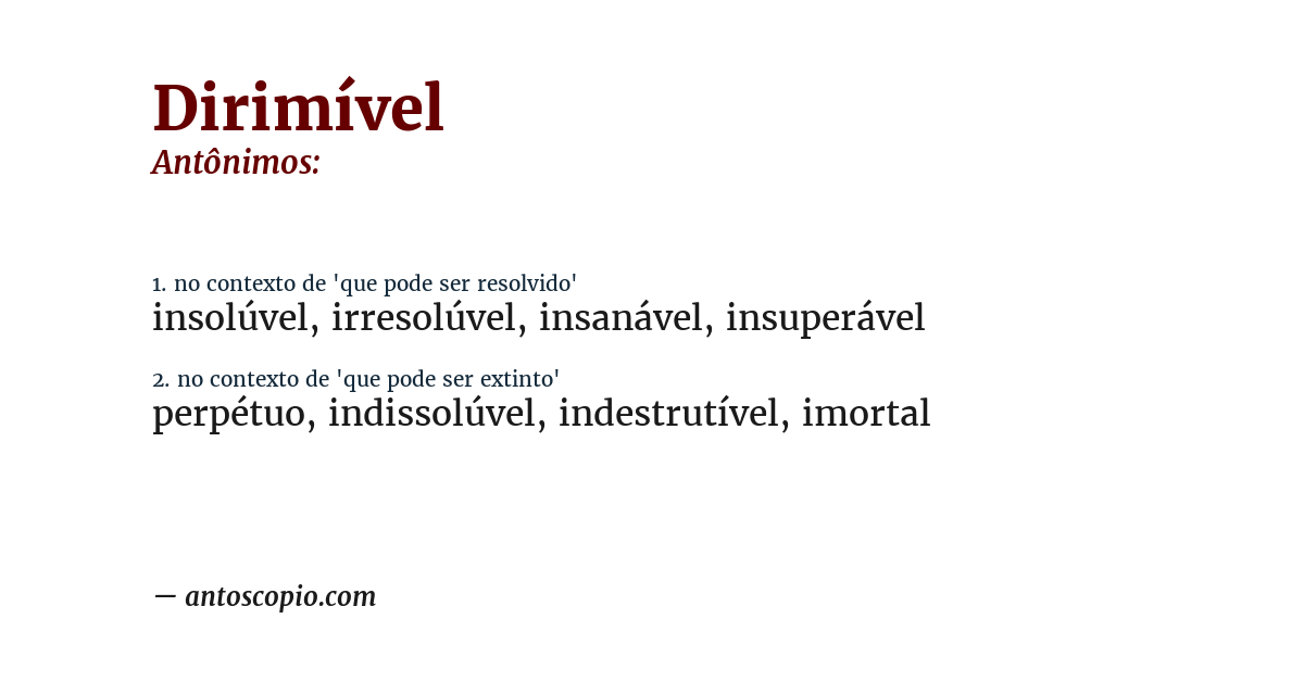 Antônimo de dirimível
