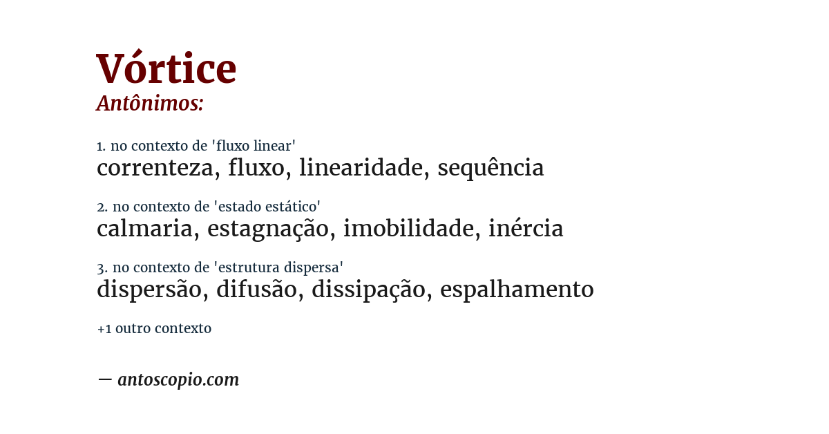 Antônimo de vórtice