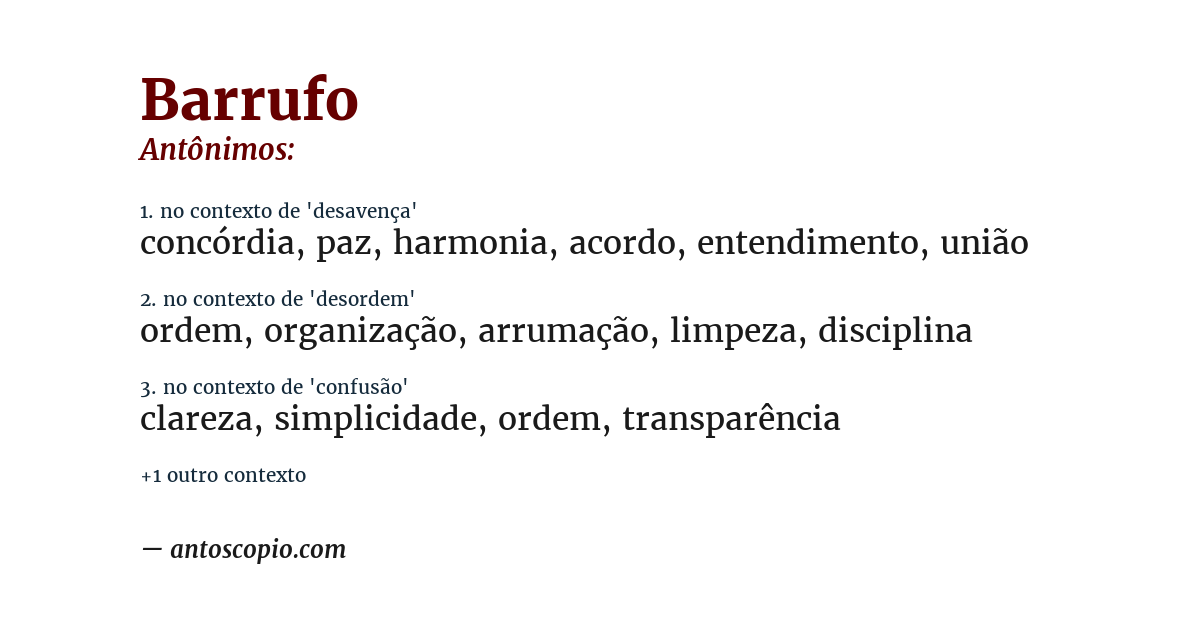 Antônimo de barrufo