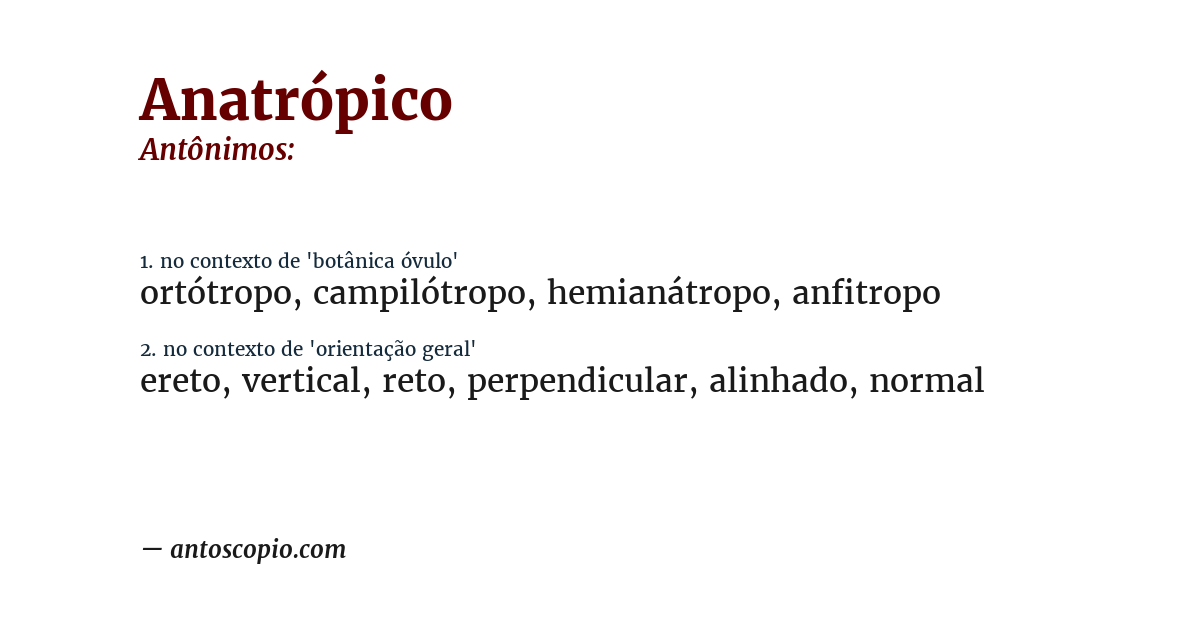 Antônimo de anatrópico