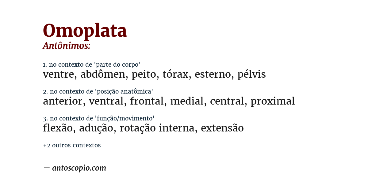 Antônimo de omoplata