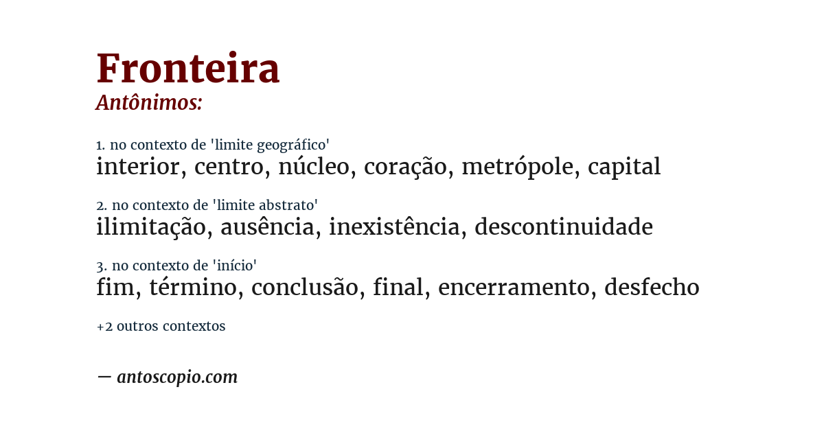 Antônimo de fronteira