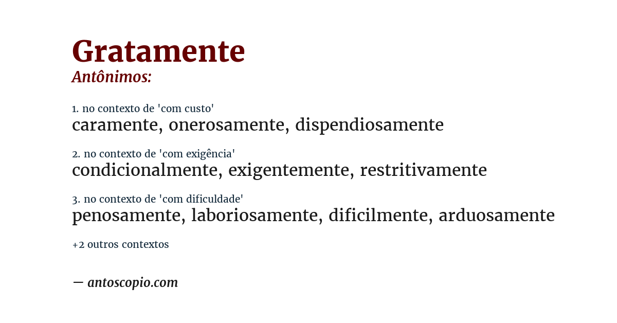 Antônimo de gratamente